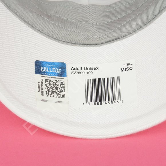 Nike Heritage86 Georgia Bulldogs Football 6 Panel Adjustable Hat in White - Picture 10 of 12